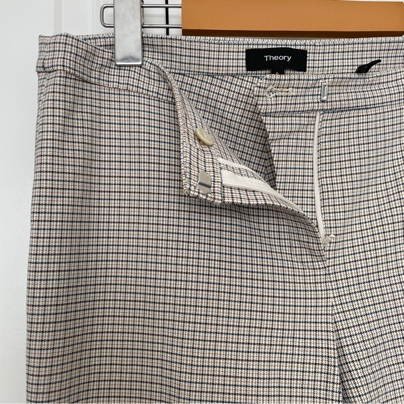 Theory Plaid Classic Skinny Pants - Picture 5 of 9
